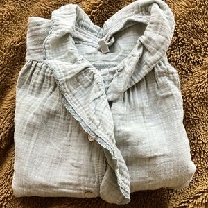 bonton cotton gauze blouse